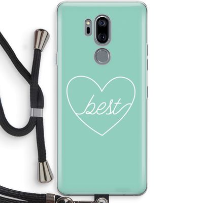 Best heart pastel: LG G7 Thinq Transparant Hoesje met koord