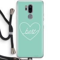 Best heart pastel: LG G7 Thinq Transparant Hoesje met koord