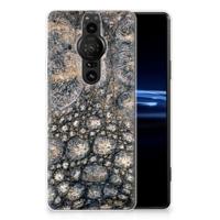 Sony Xperia Pro-I | TPU Hoesje | Krokodillenprint
