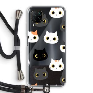 Katten: Huawei P40 Lite Transparant Hoesje met koord