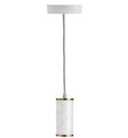 Hanglamp opbouw marmer wit E27 fitting Marble Single Perluci