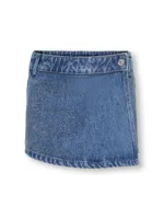 Kids ONLY zomer skort meisjes - licht blauw denim - Kogstella
