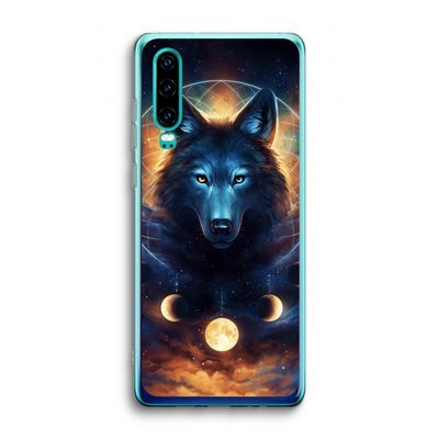 Wolf Dreamcatcher: Huawei P30 Transparant Hoesje