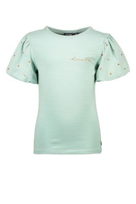 Like Flo Meisjes t-shirt ballon mouw - Mint