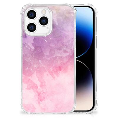 Back Cover iPhone 14 Pro Pink Purple Paint Back Cover iPhone 14 Pro Pink Purple Paint