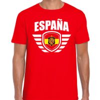 Espana landen / voetbal t-shirt rood heren - EK / WK voetbal - thumbnail