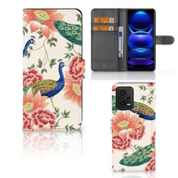 Telefoonhoesje met Pasjes voor Xiaomi Redmi Note 12 5G | Poco X5 Pink Peacock