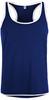 Starworld SW305 Men´s Contrast Sports Vest - Deep Royal/White - M