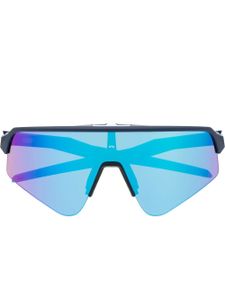 Oakley lunettes de soleil à verres miroirs - Bleu