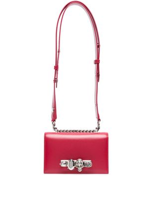 Alexander McQueen mini sac porté épaule Jewelled - Rouge