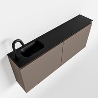 Toiletmeubel Mondiaz Ture | 120 cm | Meubelkleur Smoke | Eden wastafel Urban Links | 1 kraangat