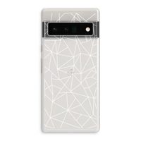 Geometrische lijnen wit: Google Pixel 6 Pro Transparant Hoesje Geometrische lijnen wit: Google Pixel 6 Pro Transparant Hoesje