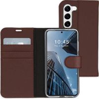 Accezz Wallet Softcase Bookcase Samsung Galaxy S23 Plus Telefoonhoesje Bruin - thumbnail