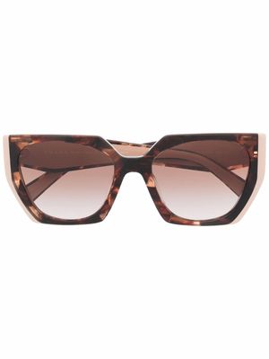 Prada Eyewear lunettes de soleil à monture papillon - Tons neutres