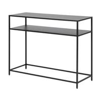 Lisomme Roy metalen sidetable zwart - 100 x 35 cm