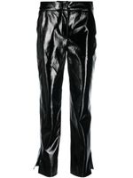 Karl Lagerfeld pantalon à fini verni - Noir