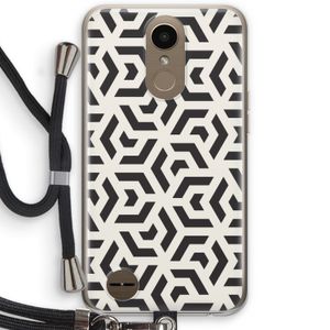 Crazy pattern: LG K10 (2017) Transparant Hoesje met koord