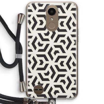 Crazy pattern: LG K10 (2017) Transparant Hoesje met koord