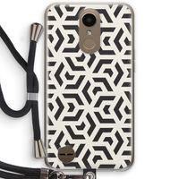 Crazy pattern: LG K10 (2017) Transparant Hoesje met koord