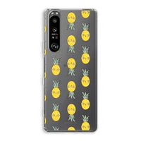 Ananas: Sony Xperia 1 III Transparant Hoesje