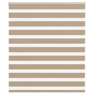 Zebra Blind 125x100 cm stofbreedte 120,9 cm polyester zandbruin