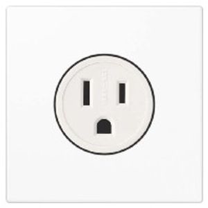 LS 521-15 WW  (10 Stück) - Socket outlet (receptacle) NEMA white LS 521-15 WW