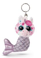 Nici sleutelhanger Glubschis junior 11 cm pluche zilver - thumbnail