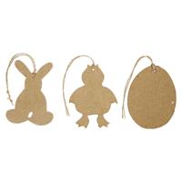 Creativ Company Paashangers papier-maché, 6st.