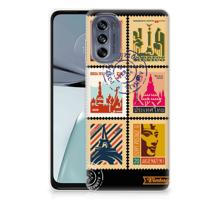 Motorola Moto G62 5G | Silliconen Back Cover | Postzegels