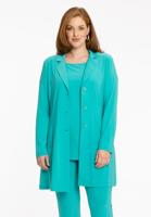 Yoek Blazer long | Turquoise | Maat 42/44