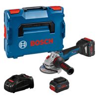 Bosch Professional GWS 18V-10 PSC Accu haakse slijper 125mm 18V 5.5Ah in L-Boxx - 06019G3F0E