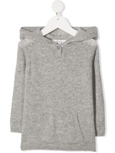 Bonpoint robe-sweat en maille fine - Gris