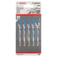 Bosch Accessoires Decoupeerzaagblad T 118 EOF Flexible for Metal 5st - 2608634237 - thumbnail