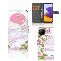 Samsung Galaxy A22 4G | M22 | Telefoonhoesje | Met pasjeshouder | Bird Standing