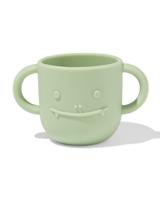 HEMA Kinderbeker 150ml siliconen monster groen (mintgroen)