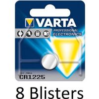 8 stuks (8 blisters a 1 st) Varta CR1225 Wegwerpbatterij Lithium - thumbnail