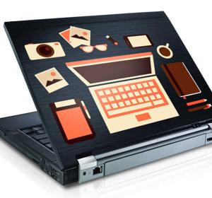 Sticker laptop bureau ontwerp
