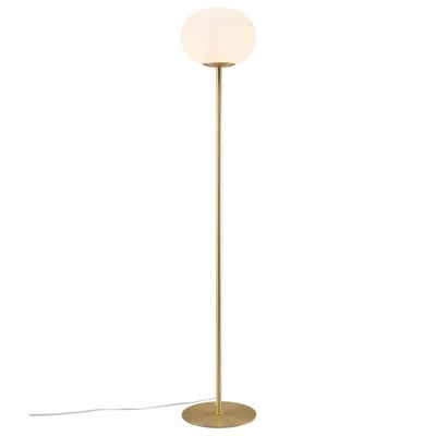 Nordlux Glazen vloerlampAlton messing met wit glas - 2010514001