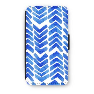 Blauwe pijlen: iPhone XS Flip Hoesje