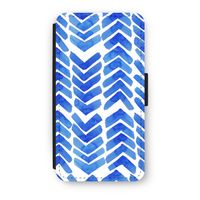 Blauwe pijlen: iPhone XS Flip Hoesje
