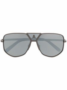 Philipp Plein lunettes de soleil teintées à monture pilote - Gris