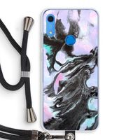 Pastel zwart: Huawei Y6s Transparant Hoesje met koord