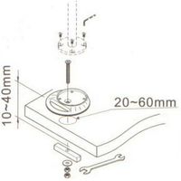 NeoMounts Monitor Bureausteun FPMA-D9GROMMET - thumbnail