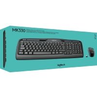 Logitech Wireless Combo MK330 toetsenbord Inclusief muis USB QWERTZ Duits Zwart - thumbnail