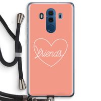 Friends heart: Huawei Mate 10 Pro Transparant Hoesje met koord