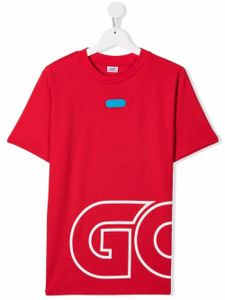 Gcds Kids t-shirt oversize à logo imprimé - Rouge