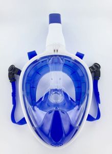 Snorkelmasker blauw-wit