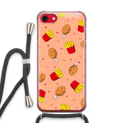 Chicken 'n Fries: iPhone SE 2020 Transparant Hoesje met koord