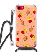 Chicken 'n Fries: iPhone SE 2020 Transparant Hoesje met koord