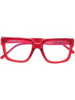 Kuboraum lunettes de vue à monture carrée - Rouge